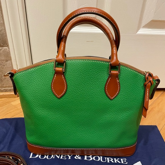 SOLD Dooney & Bourke Kelly Green Darcy Satchel - Picture 2 of 13